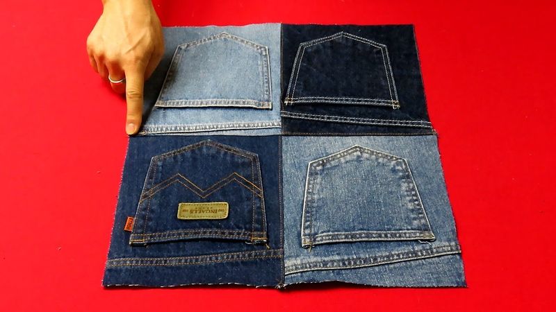 DIY안입는 청바지 "백포켓"을 활용한 "빅사이즈 토트백" 만들기!/10 "Back pocket" Big size Tote bag