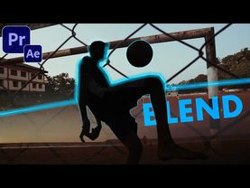 How to Cut and Blend 2 Videos Together in Adobe Premiere Pro & After Effects!