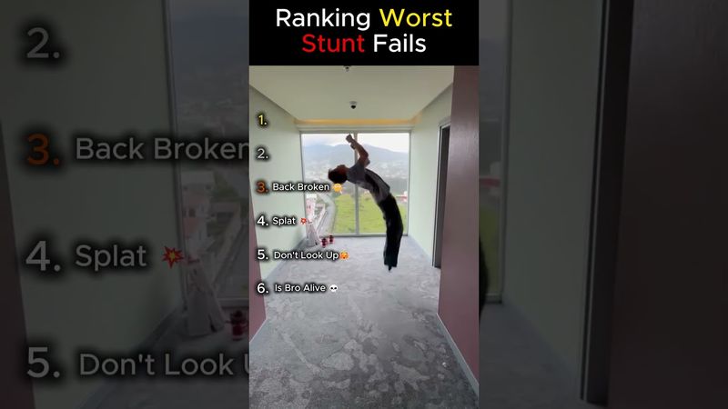 Ranking Worst Stunt Fails💥🫣