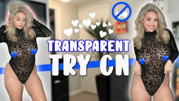 [4K] Sheer Leopard Print Bodysuit Try-On Haul | Bold & Chic Outfits