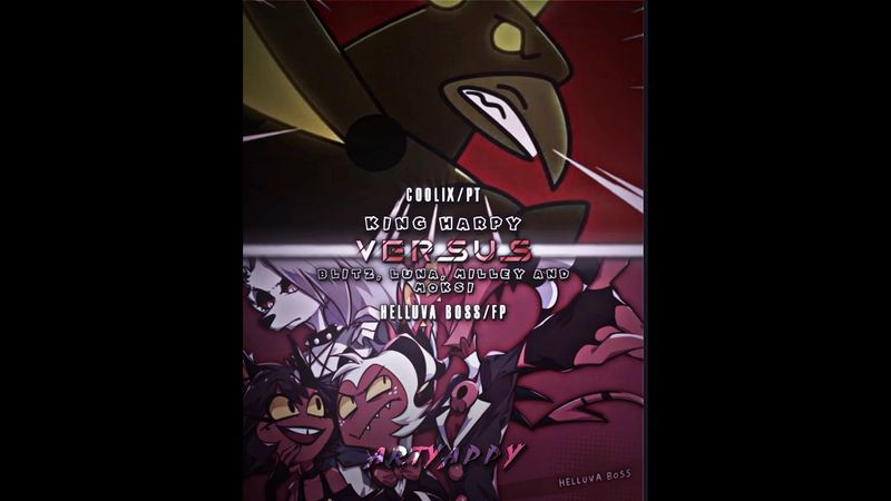 King Harpy vs Blitz, Luna, Miley and Moksi (Король Гарпий vs Блиц, Луна, Милли и Мокси) #helluvaboss