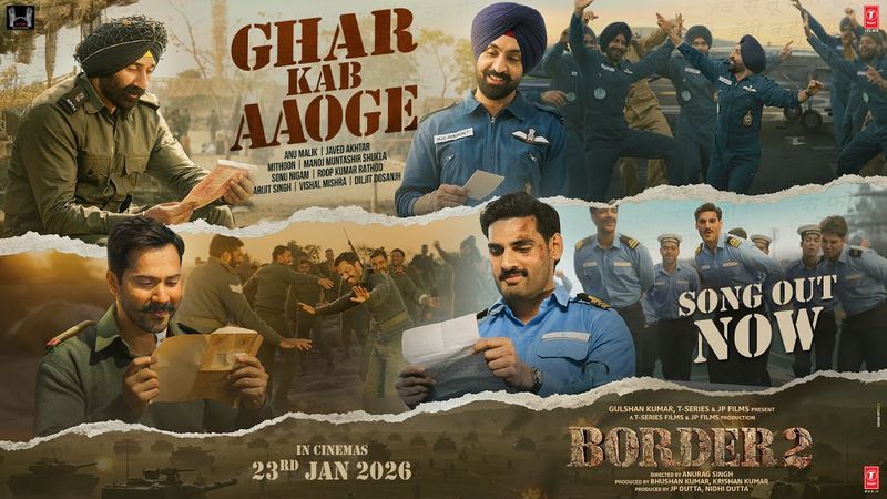 BORDER 2: Ghar Kab Aaoge | Sunny Deol | Anu,Mithoon, Sonu, Roop, Arijit, Vishal, Diljit, Javed,Manoj