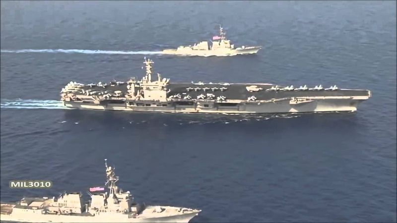 Авианосец Нимиц  АУГ Авианосная ударная группа ВМС США  Carrier strike group
