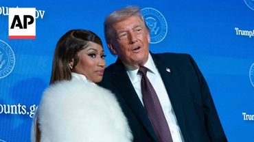 Trump celebrates the launch of 'Trump Accounts' with Nicki Minaj
