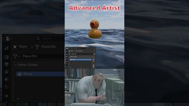 Blender Noob vs Pro: Floating object on water #blender #blendertutorial #blendercommunity #blender3d