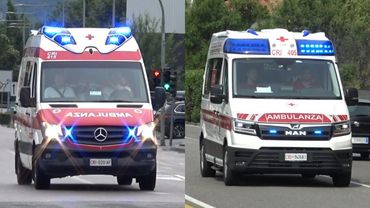 [OLD vs NEW] Ambulanze Croce Rossa Bolzano in emergenza -  Italian ambulance responding code3