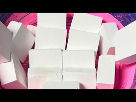 Pink Pasted Bowl of Snow Fairy Dust Chalk