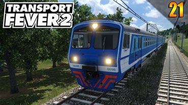 Маршрут для Электричек неспешная застройка | Transport Fever 2 | S05 #21 (жд игры)