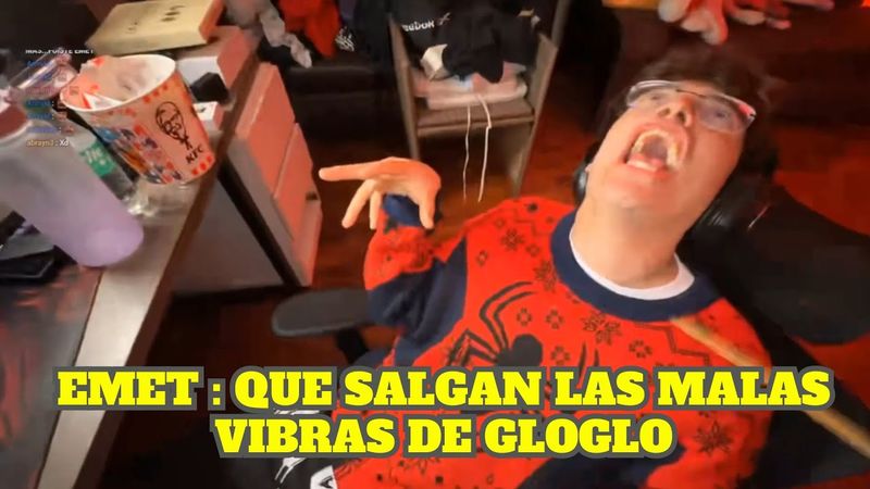 EMETSUKI INTENTA SACAR LAS MALAS VIBRAS DE GLOGLO