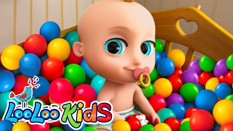 Johny Johny Yes Papa - Learn Colors with Colorful BALLS + Baby Shark Surprise Eggs - Kids Songs