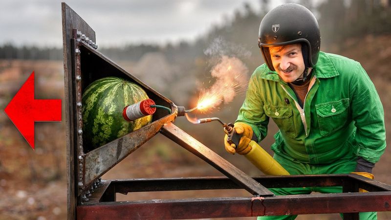 КУМУЛЯТИВНАЯ  СТРУЯ ИЗ АРБУЗА