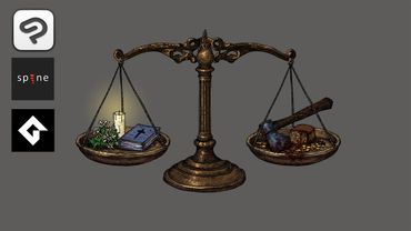 Asset making workflow: drawing, rigging and animating in Spine, coding in Game Maker Studio