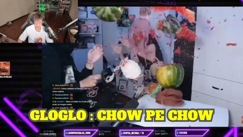 GLOGLO REACCIONA A EMETSUKI EXPLOTANDO UNA SANDÍA