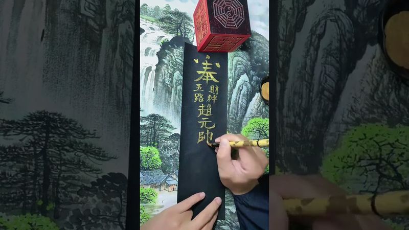 《道家財神符》財運不好財難留！接了！轉發！功德無量！#正能量 #國學文化 #道家文化 #運勢 #五路財神 #玄學 #道家法術 #道家智慧 #中華文化