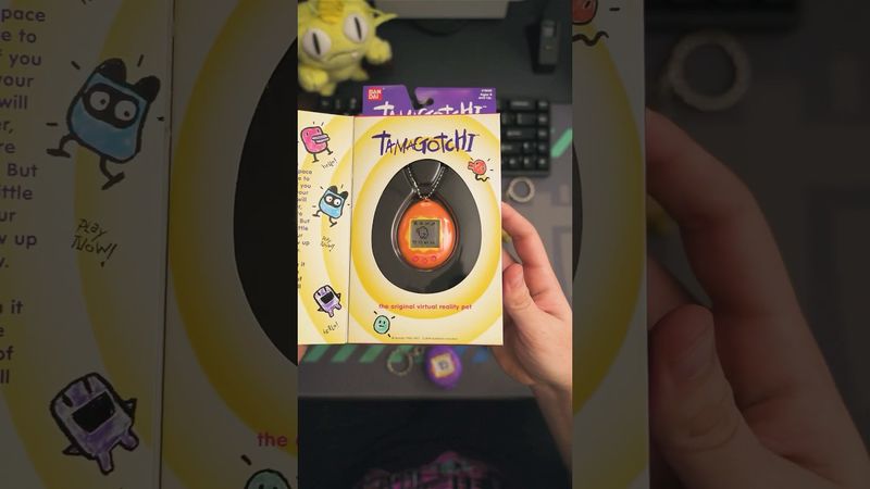 unboxing a tamagotchi from 1997 #shorts