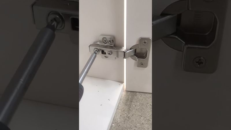 Регулировка мебельной петли.