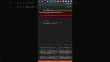 Изучение Tkinter. #linux #linuxcommandlinetutorial #coding