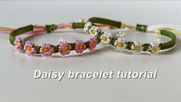 How to make a daisy bracelet || yarnivora