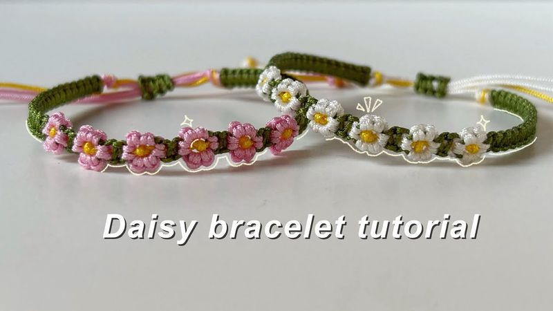 How to make a daisy bracelet || yarnivora