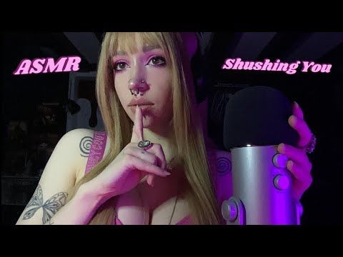 Shushing You ASMR | Rambling, Camera Covering, Whispering