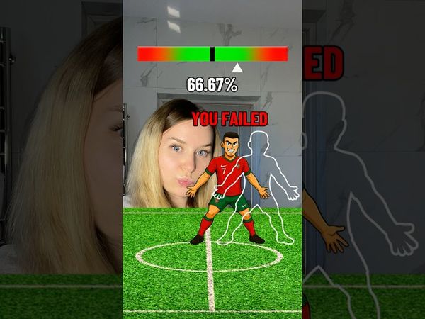 Ronaldo Football Challenge⚽️🏆IMPOSSIBLE😱#shorts