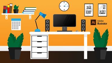 Creating Office Flat Design - Illustrator Tutorial