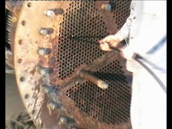 Крот- Крок, гидро-механическая очистка кожухотрубных теплообменников