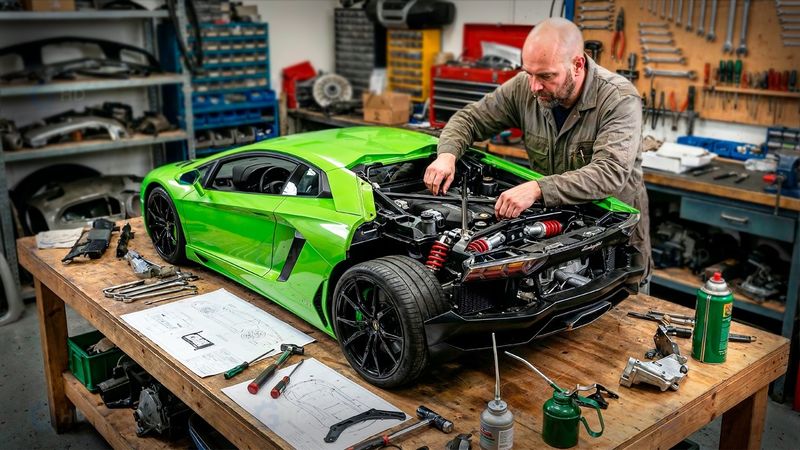 Man Builds a FULLY FUNCTIONAL $12,000 Scale LAMBORGHINI V12 RC | @septemberflow
