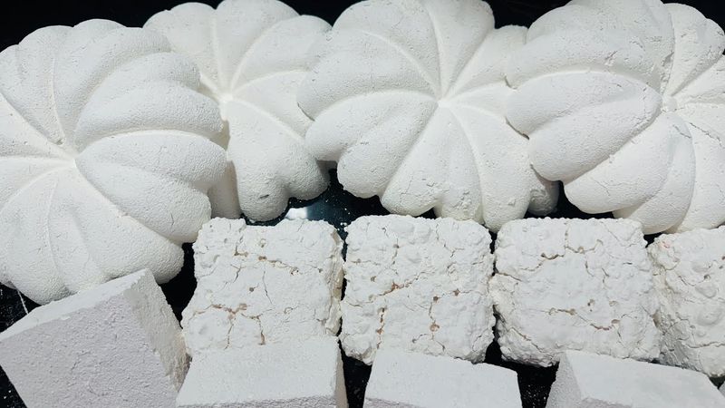 CC Plain Chalk ASMR Crush | Fluffy Chalk ASMR Oddly Satisfying