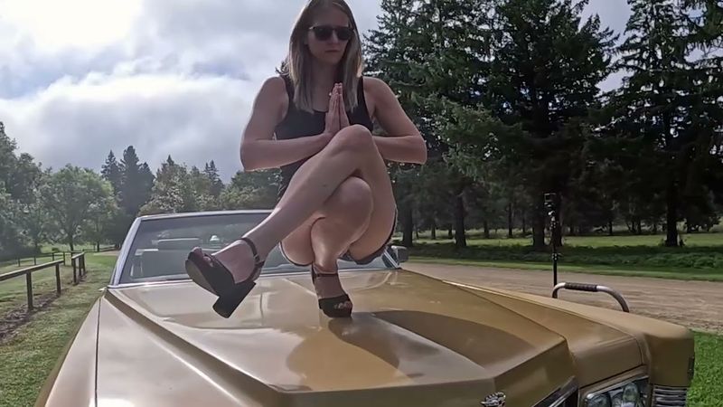 Erin Doing The Balance Challenge