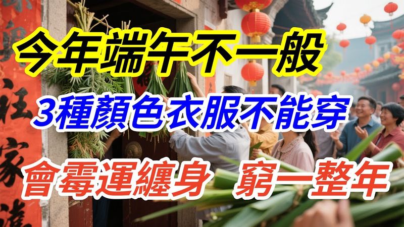 五月初五端午節，這3種顏色的衣服千萬別穿，否則霉運纏身，窮一整年！端午節要穿「這個顏色」 #生肖命理 #国学文化 #道家文化 #民间文化