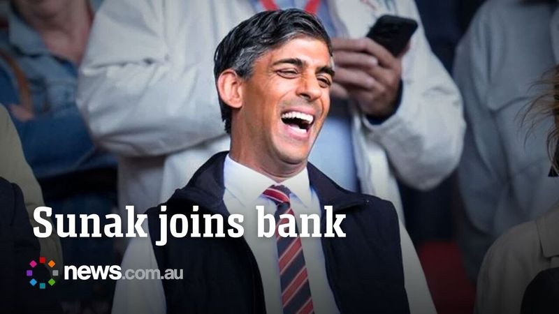 Former British PM Rishi Sunak rejoins Goldman Sachs as adviser