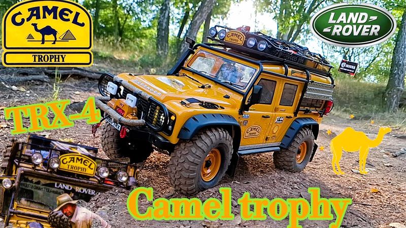 RC Traxxas defender camel trophy scale 1/10  offroad first adventure #automobile #rcoffoad #traxxas