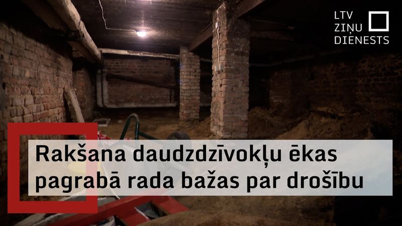 Daudzdzīvokļu mājas iedzīvotāji satraukti par rakšanu ēkas pagrabā