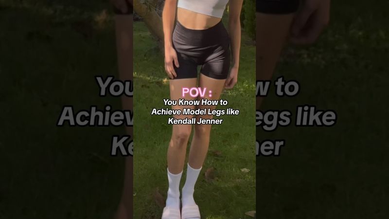 POV you follow THIS Pilates workout To Get Kendall Jenner’s SLIM MODEL Legs 🔥🦵 #kendalljenner