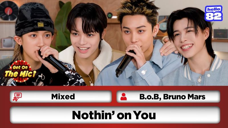 Kennt Jay Parks neue Boygroup LNGSHOT den Text von „Nothin' on You“? ❤️🎤 | Get On The Mic!