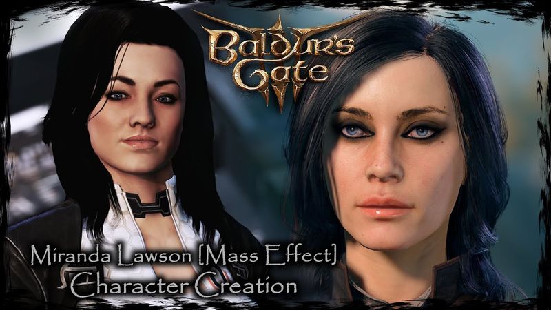 BALDUR'S GATE 3 || Miranda Lawson [Mass Effect] - Female Character Creation