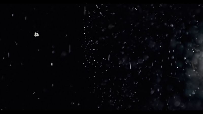 4K Organic Dust Particles On Black Background - Overlay