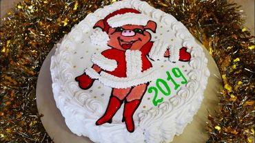 УКРАШЕНИЕ ТОРТА НА НОВЫЙ ГОД 2021 торт ШОКОЛАДНАЯ девочка