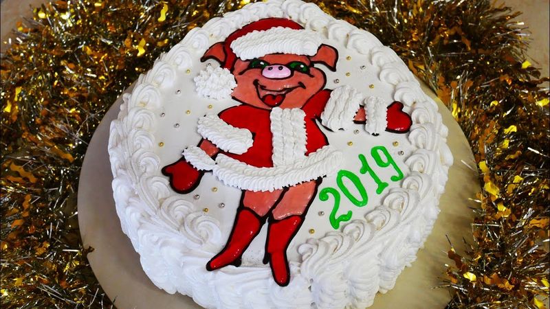 УКРАШЕНИЕ ТОРТА НА НОВЫЙ ГОД 2021 торт ШОКОЛАДНАЯ девочка