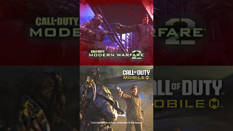 Ghost's Death in Cod MW2 vs CODM  💀🔥