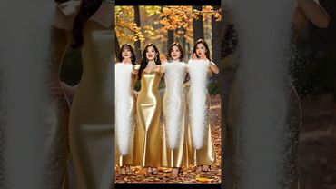 Four beautiful women showcase the four seasons of spring, summer, autumn, and winter on the stage