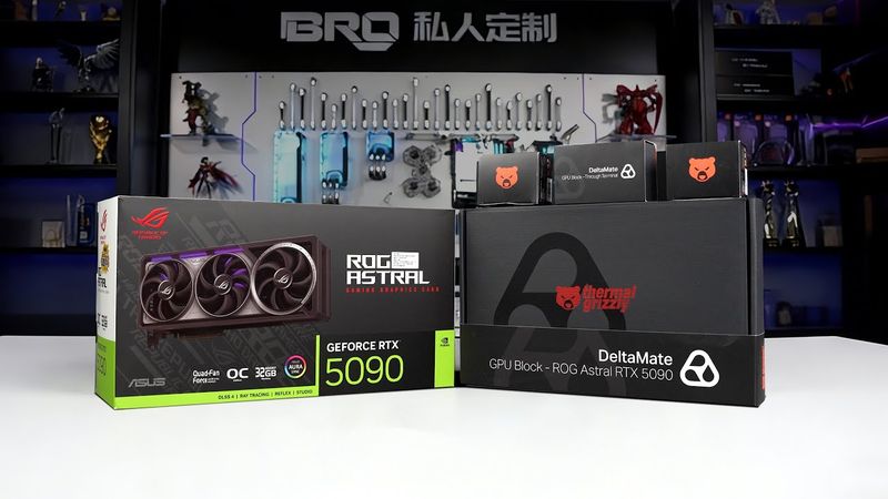 「BRO」4K ROG Astral RTX5090 Detailed Disassembly Process With Thermal Grizzly GPU Block Astral .