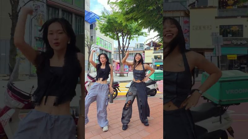 Finally! "JUMP" with @Nadyateja  ❤️✨ at Hongdae!  #Blackpink #Jump #KPop #shorts