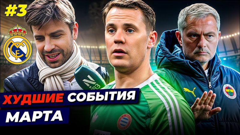 Глупость Нойера, большие проблемы Пике, Моуринью унизил своего игрока | ХУДШИЕ СОБЫТИЯ МАРТА