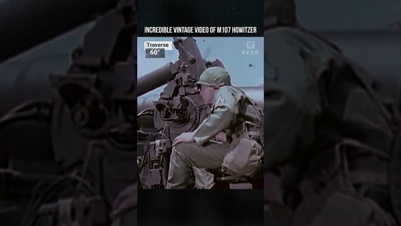 Cuplikan Vintage Luar Biasa dari M107 Howitzer