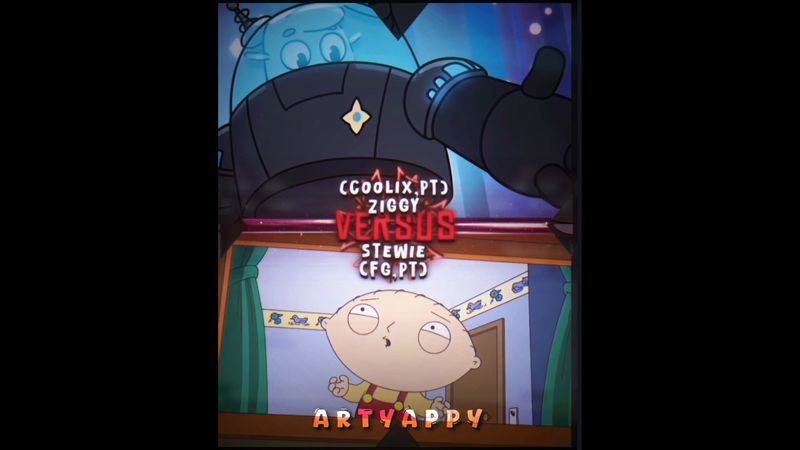Ziggy vs Stewie (Зигги vs Стьюи) #зигги #vs #stewie #крутиксы #familyguy #edit