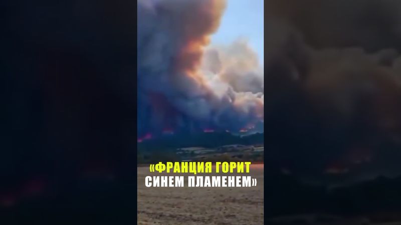 Юг Франции охвачен крупнейшим за 20 лет лесным пожаром