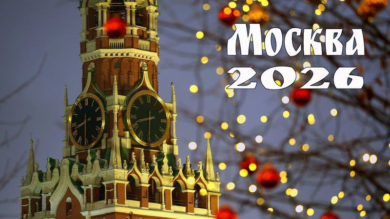 Москва новогодняя - 2026  |   New Year's Moscow - 2026 - самые красивые локации Столицы