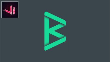 logo design tutorial vector ink || letter B